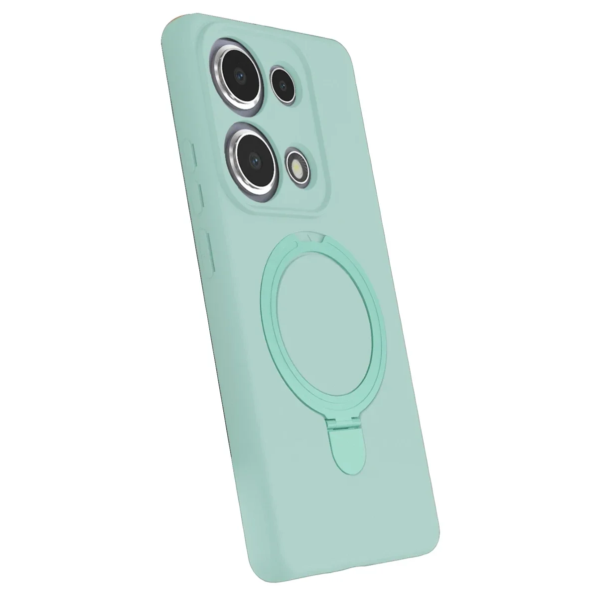 Xiaomi Redmi Note 13 Pro 4G Regal Magsafe Standlı Kapak - Su Yeşili görsel 2