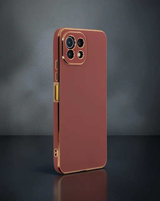 Xiaomi Mi 11 Lite Kılıf Volet Silikon - Kırmızı