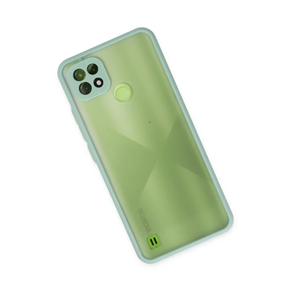 Realme C21 Kılıf Montreal Silikon Kapak - Turkuaz görsel 2