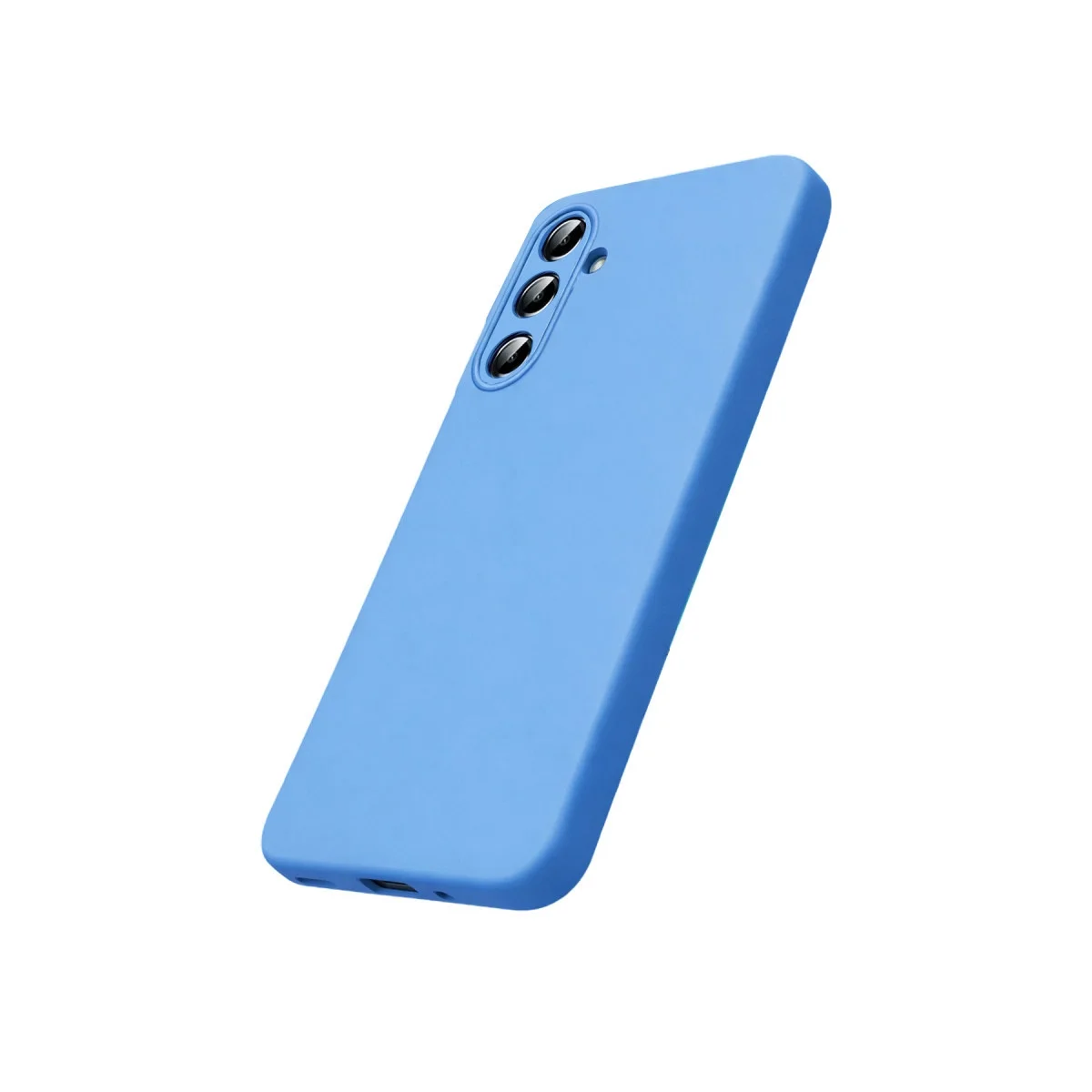 Samsung Galaxy S26 Nano İçi Kadife Silikon - Mavi görsel 2