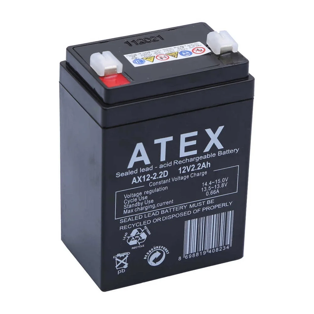 AX12-2.2 12V 2.2Ah Dik Akü görsel 2
