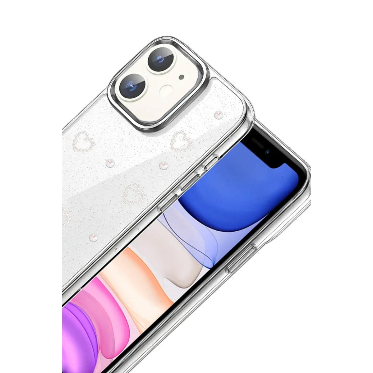 Apple iPhone 12 Fiyonk Desenli Kapak - Desen 10 görsel 2