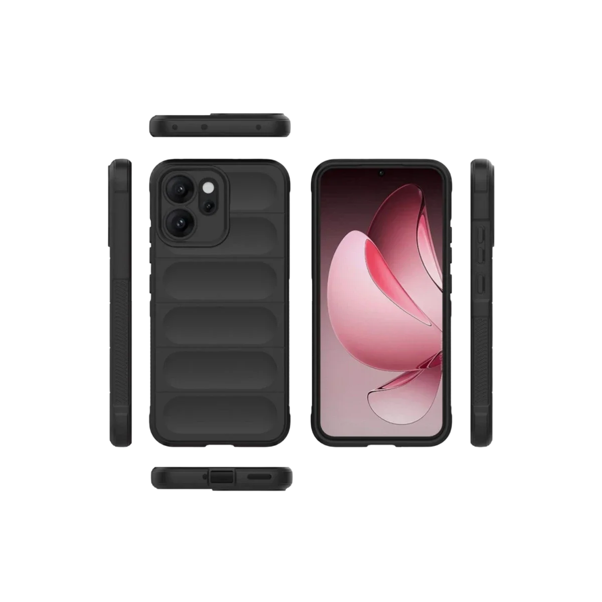 Oppo Reno 14F Optimum Silikon - Siyah görsel 2