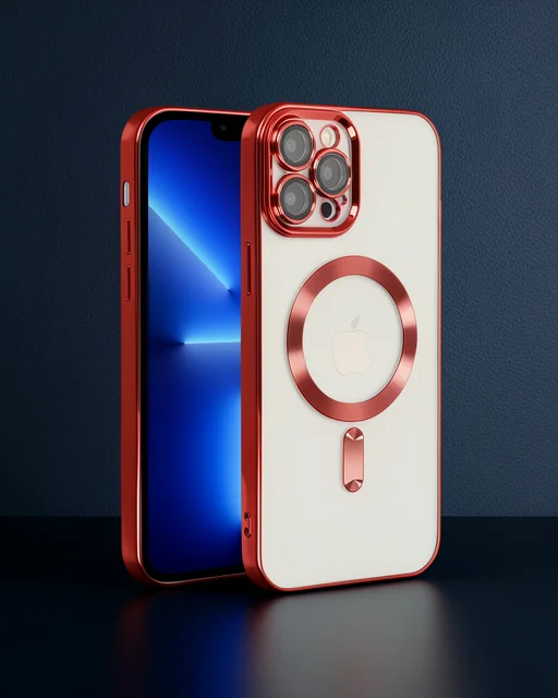 Apple İphone 13 Pro Kılıf Kross Magneticsafe Kapak - Kırmızı