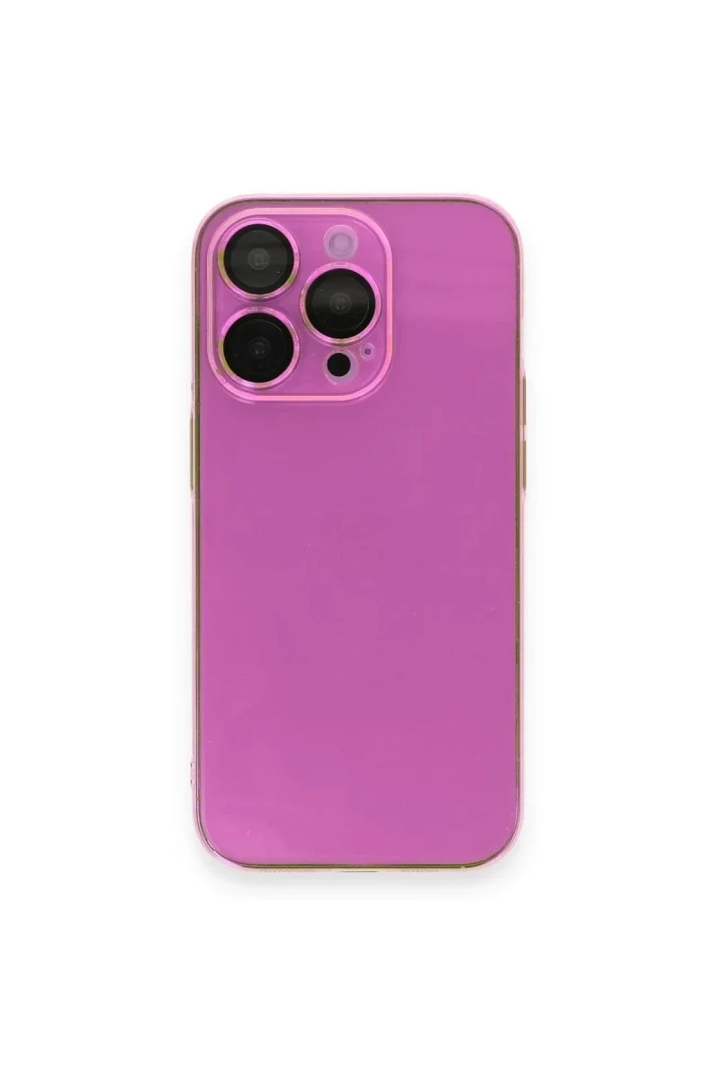 Apple iPhone 14 Pro Max Kılıf Armada Lensli Kapak - Pembe görsel 2