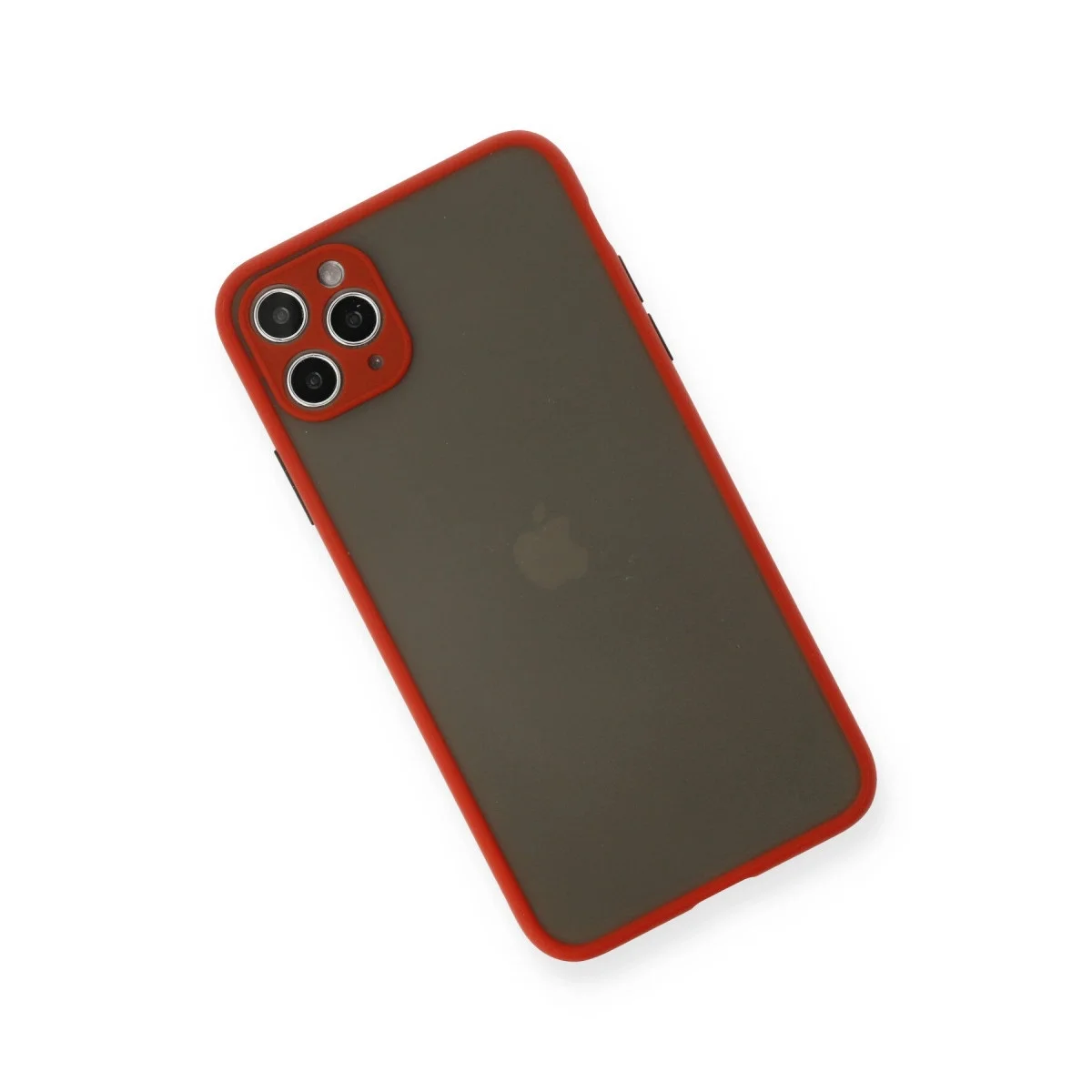 Apple İphone 11 Pro Max Kılıf Montreal Silikon Kapak - Kırmızı görsel 3