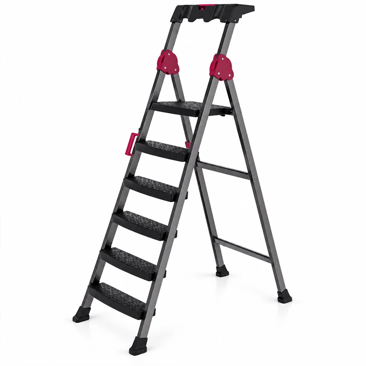 5+1 Basamaklı Metal Merdiven 150KG.TAŞIMA