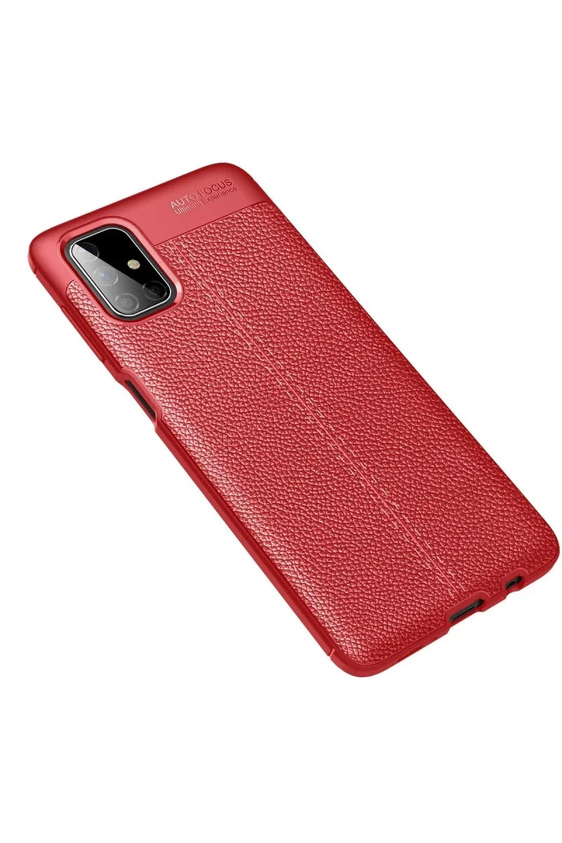 Samsung Galaxy M51 Kılıf Auto Focus Kapak - Kırmızı