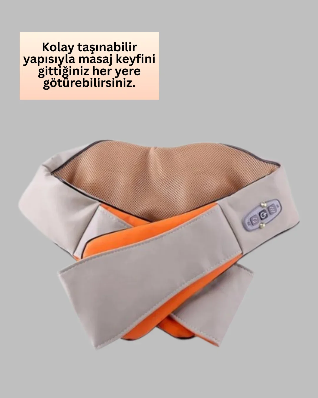 Ev Tipi Ovmalı Isıtmalı Boyun Omuz Bel Masaj Aleti Kolay Kullanım görsel 4