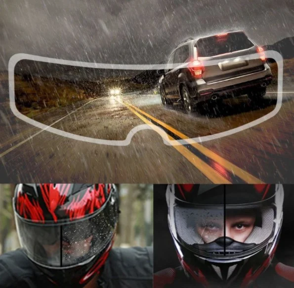 Motosiklet Kaskı İçin Yağmur Kaydırıcı Film görsel 4