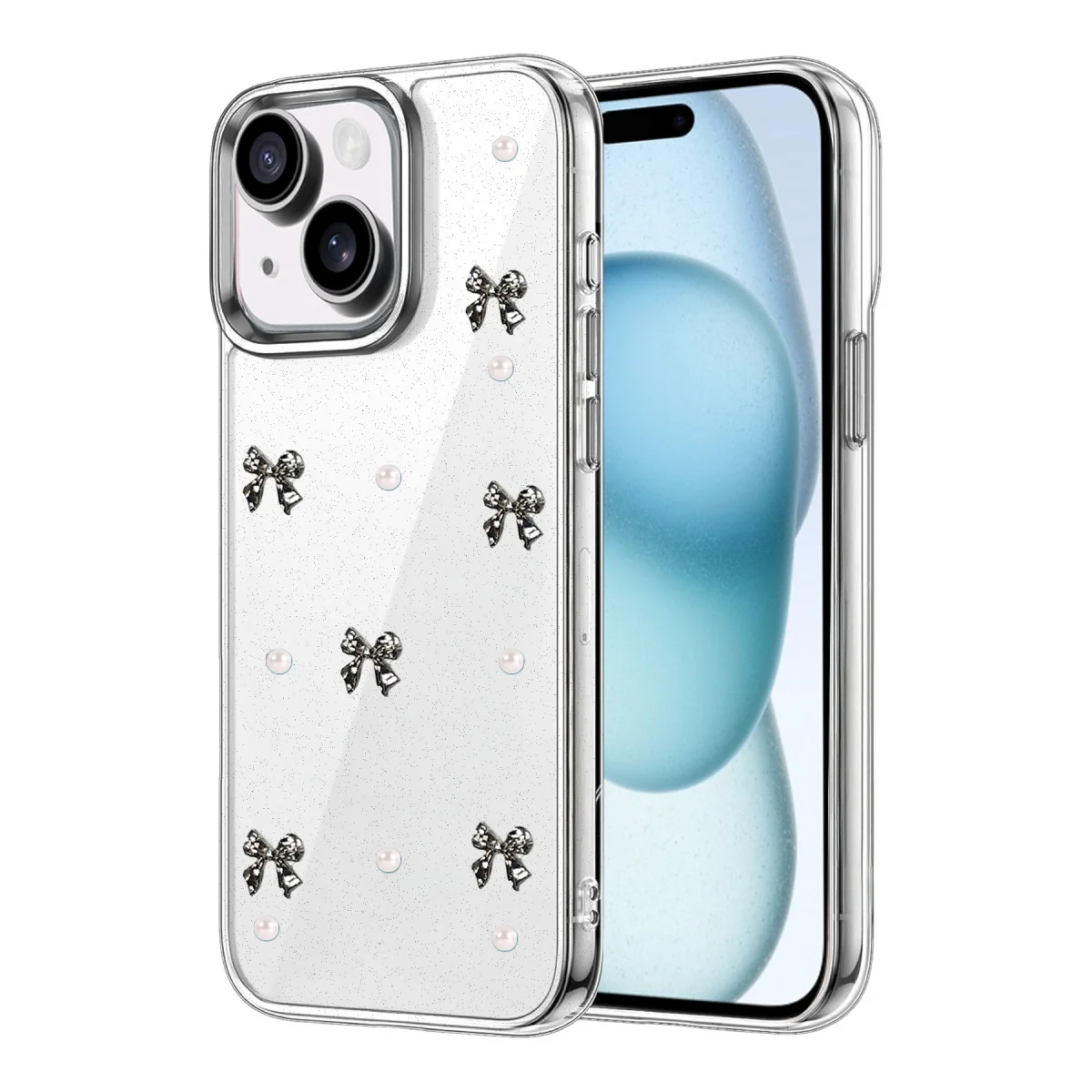 Apple İphone 15 Fiyonk Desenli Kapak - Desen 8