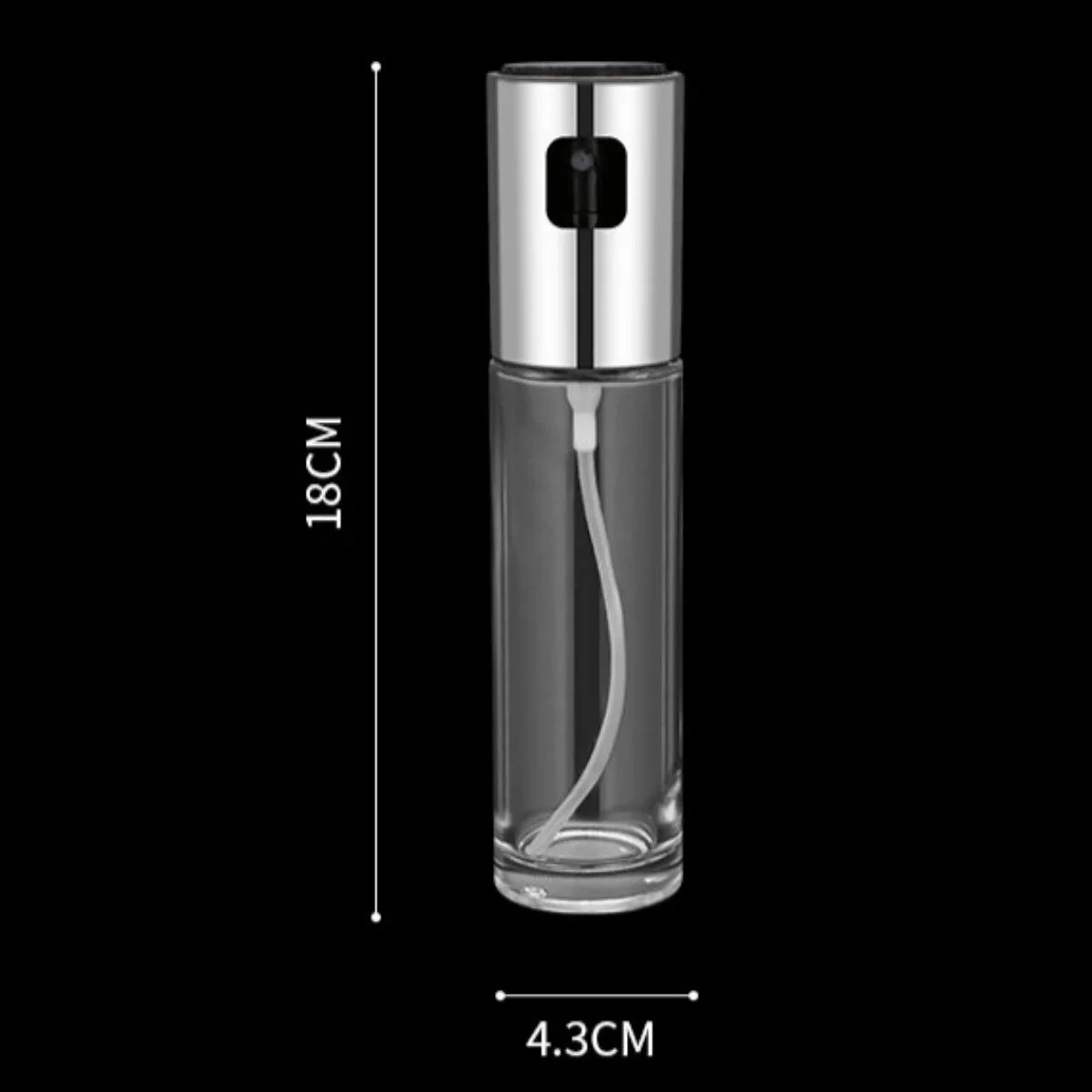 100ml Kapasiteli Şeffaf Spreyli Yağdanlık Sosluk Yağ Püskürtücü Yağ Şişesi görsel 5