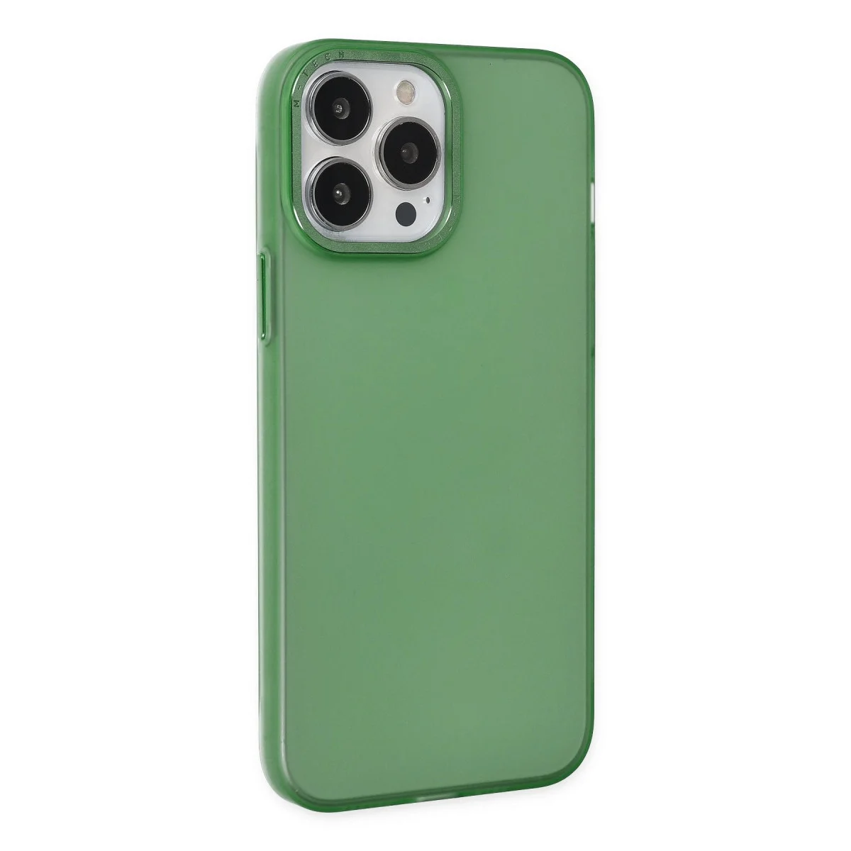 Apple İphone 13 Pro Kılıf Modos Metal Kapak - Koyu Yeşil görsel 2