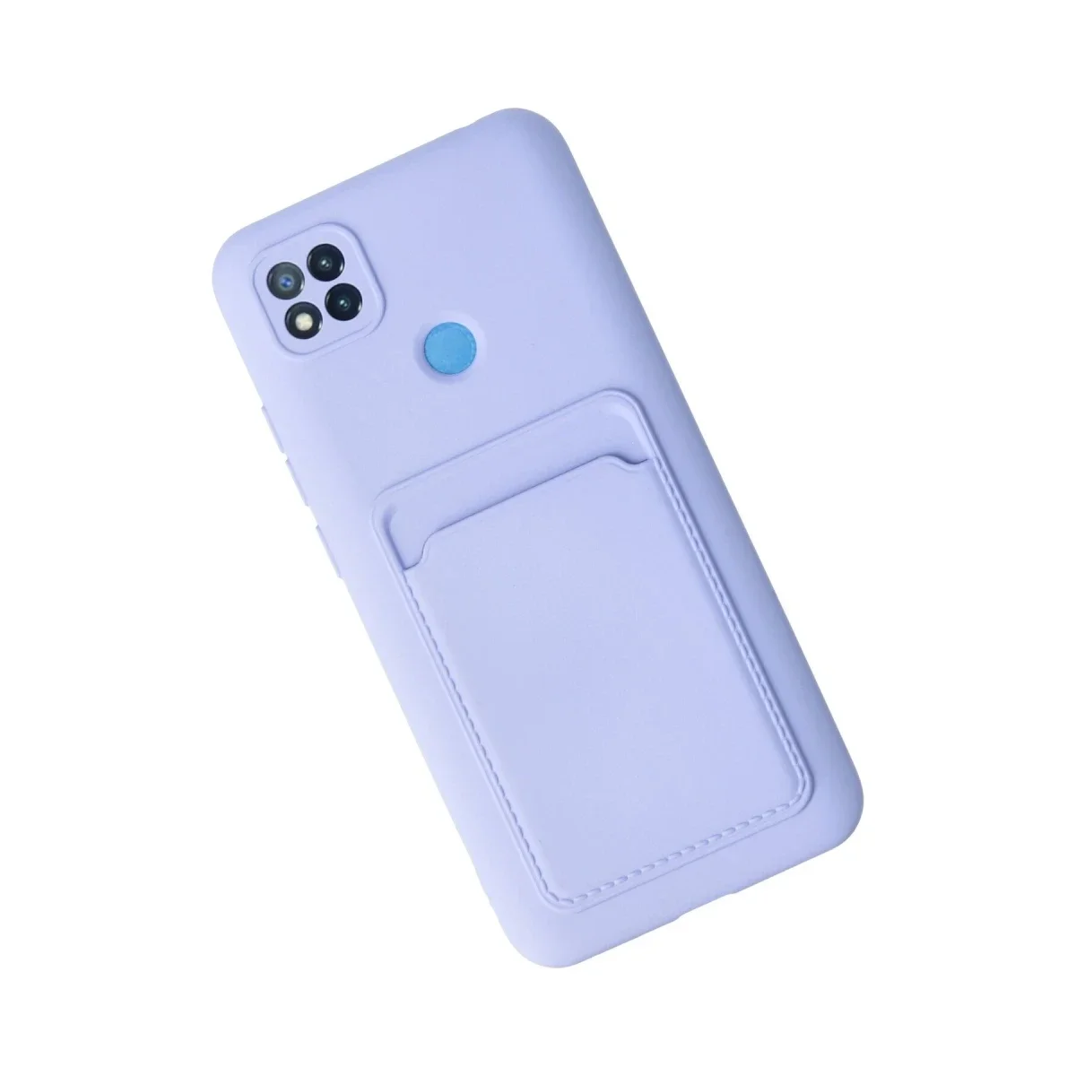 Xiaomi Redmi 9C Kılıf Kelvin Kartvizitli Silikon - Lila görsel 3