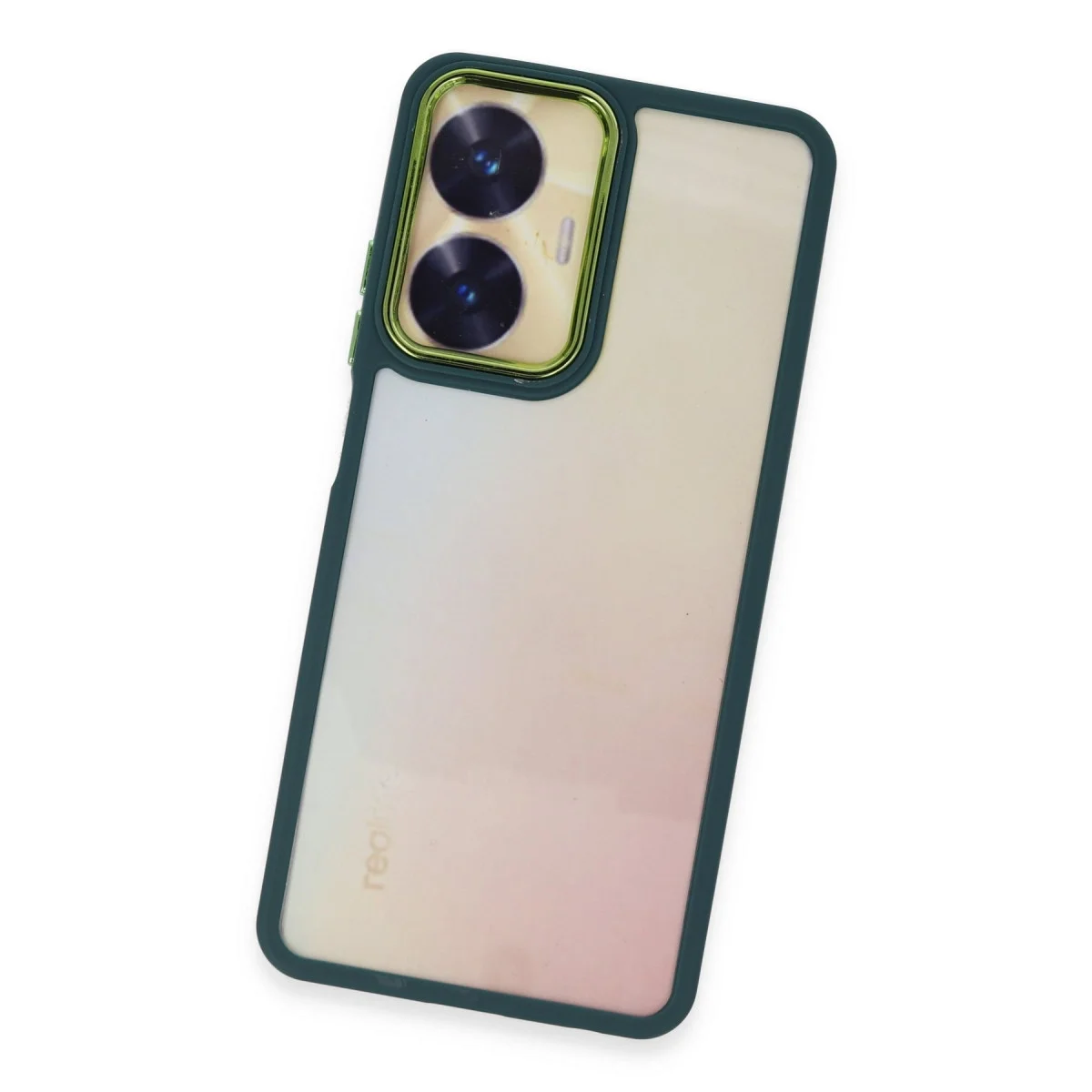 Realme C55 Kılıf Dora Kapak - Haki Yeşil görsel 3