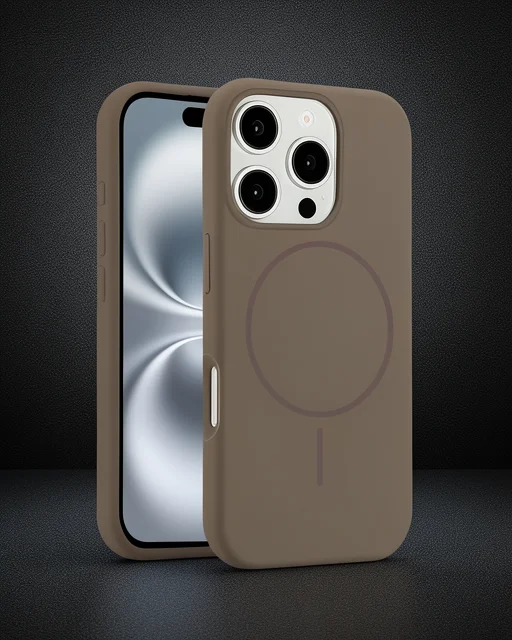 Joko Apple İphone 16 Pro Max Kılıf Jully Magsafe Kapak - Kahverengi