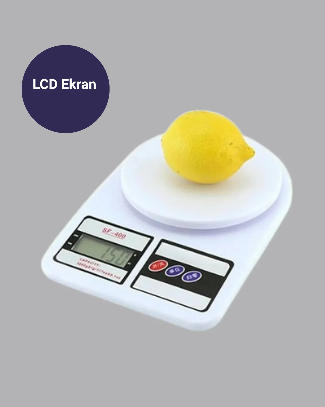 Hassas Dijital Mutfak Tartısı 1g Doğruluk, LCD Ekran, Otomatik Kapanma Yeni Nesil görsel 3
