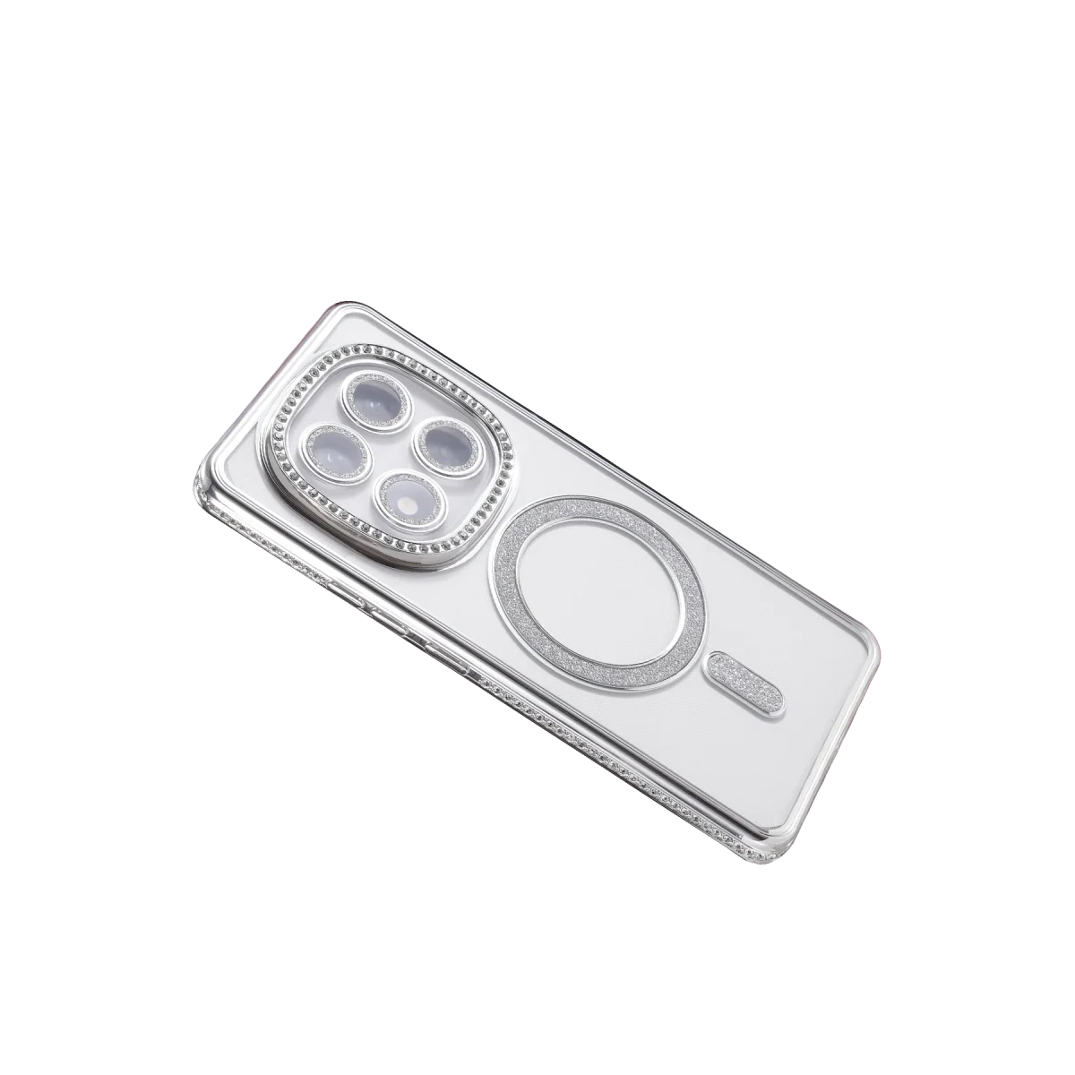 Xiao Red Note 15 Pro 5g Joke Simli Magneticsafe Kılıf - Gümüş görsel 4