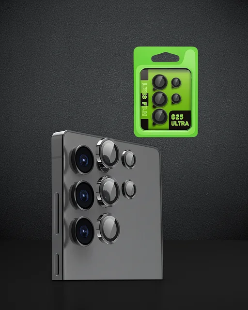 Samsung Galaxy S25 Ultra Raze Metal Kamera Lens - Siyah