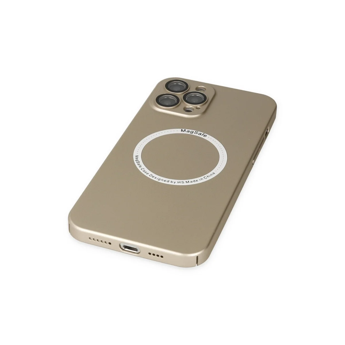 Apple İphone 12 Pro Kılıf Jack Magneticsafe Lens Silikon - Gold görsel 5