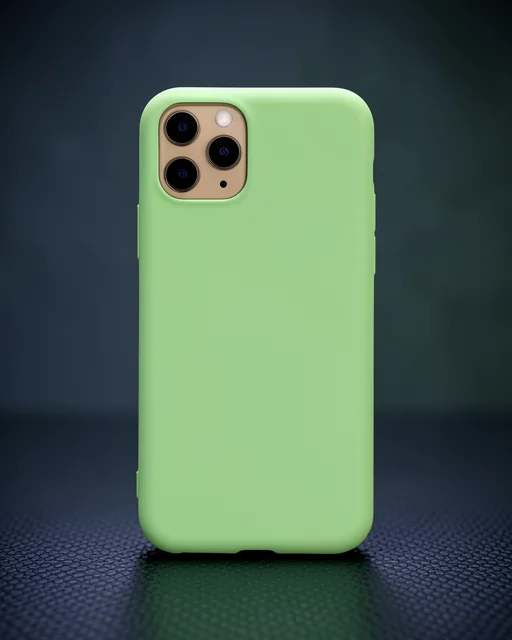 Apple İphone 11 Pro Kılıf Nano İçi Kadife Silikon - Yeşil