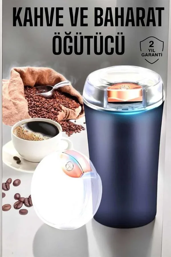 Otomatik Kahve ve Baharat Öğütücü Kolay Ve Taşınabilir görsel 2