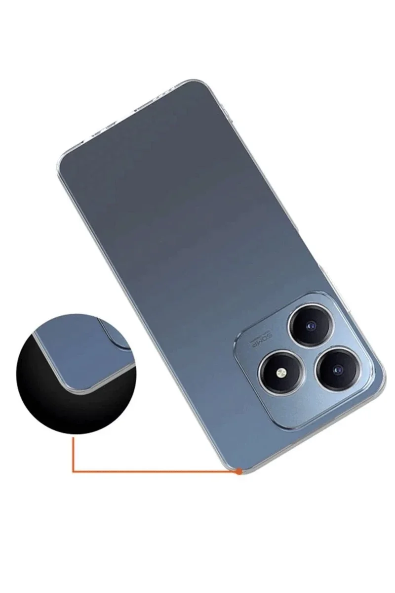 Realme C61 Kılıf Lüx Şeffaf Silikon görsel 3