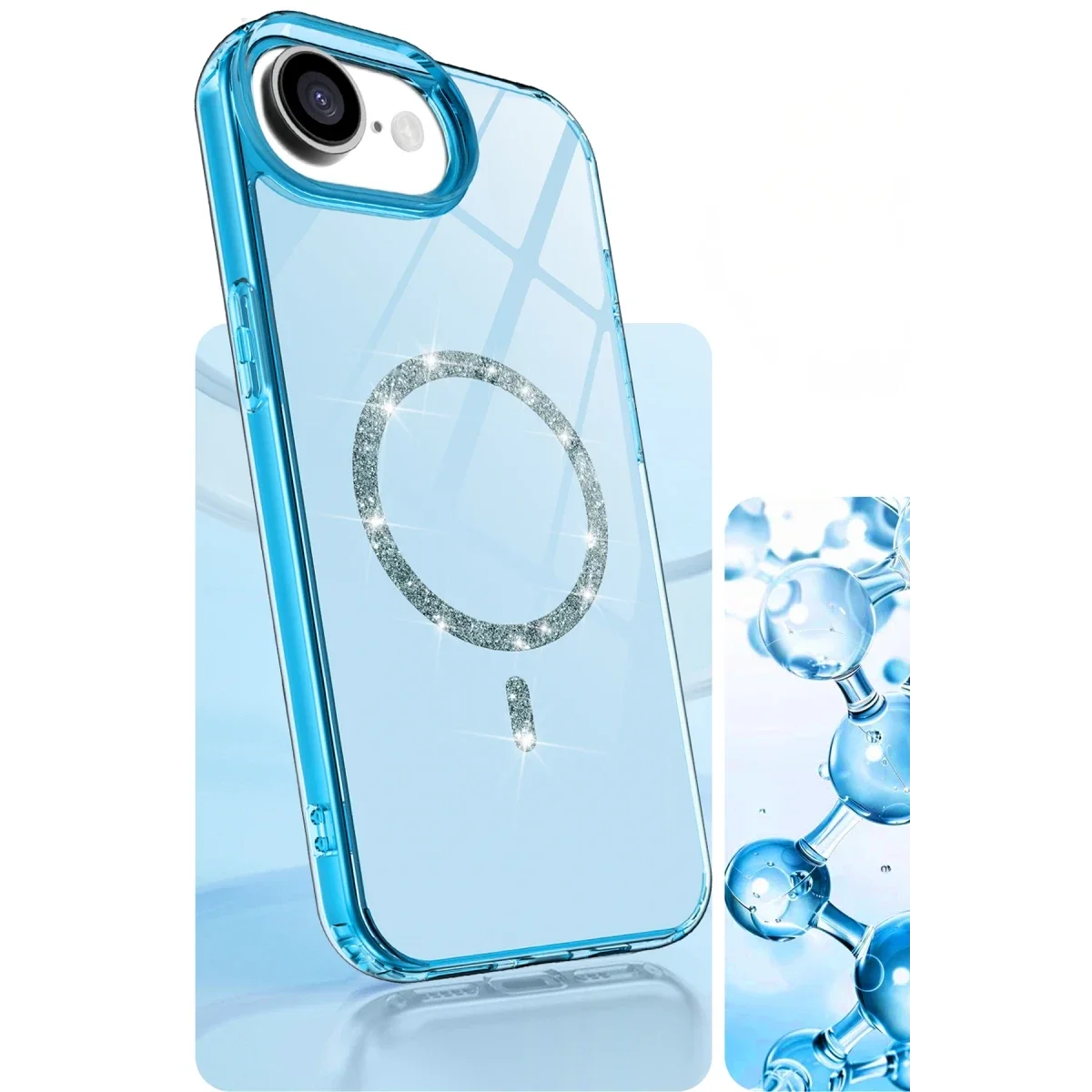 Apple iPhone 16E Live Diamond Magsafe Kapak - Sarı görsel 5