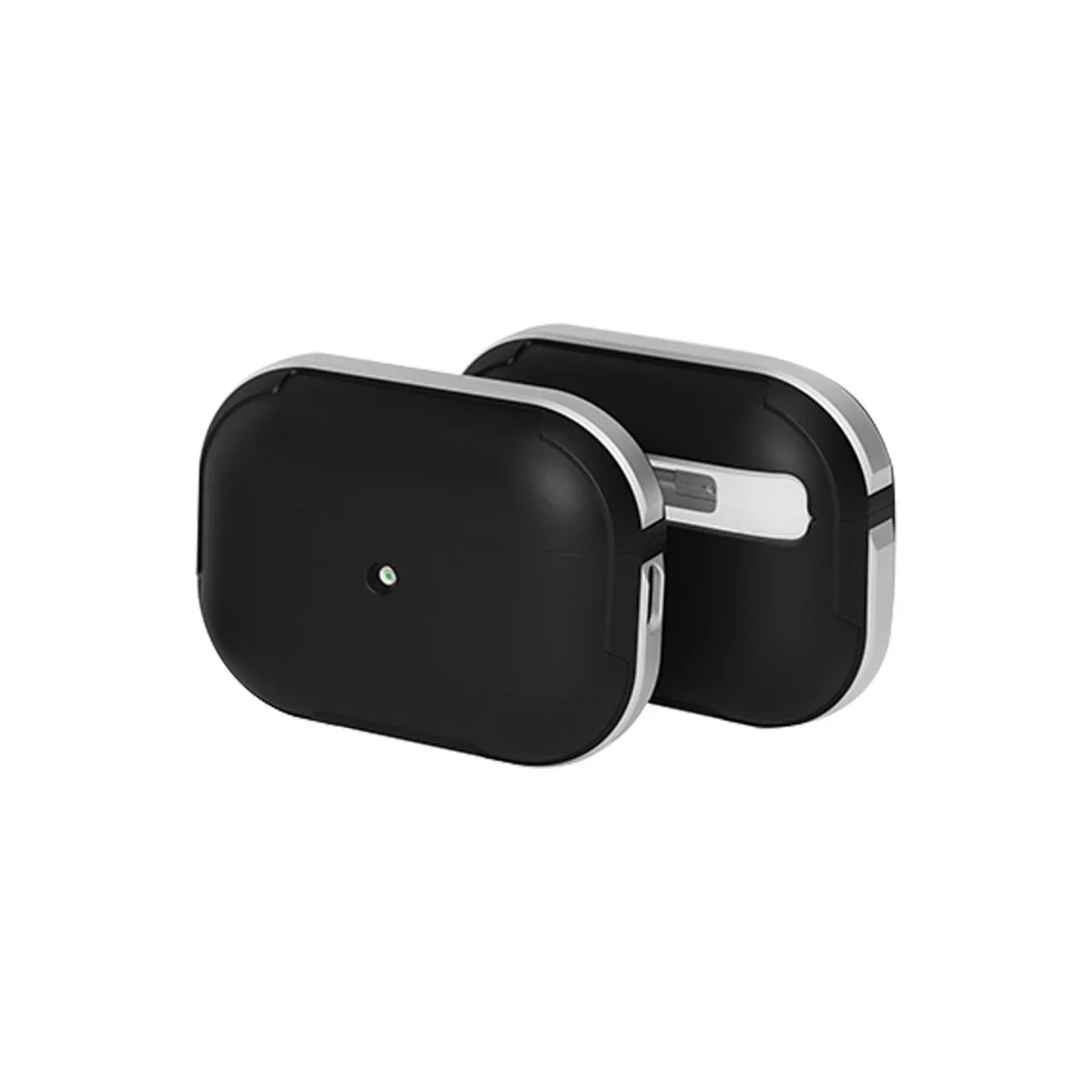 Movenchy Apple Airpods Pro 2 (2.nesil) MO-A8 Armor Kılıf - Gümüş