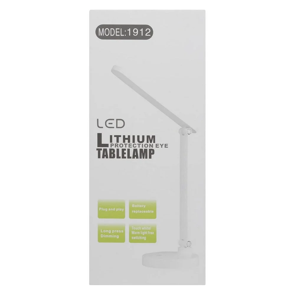3 Kademeli 40 LED Çalışma Okuma Işığı Şarjlı Dokunmatik Çalışma Masa Lambası görsel 5