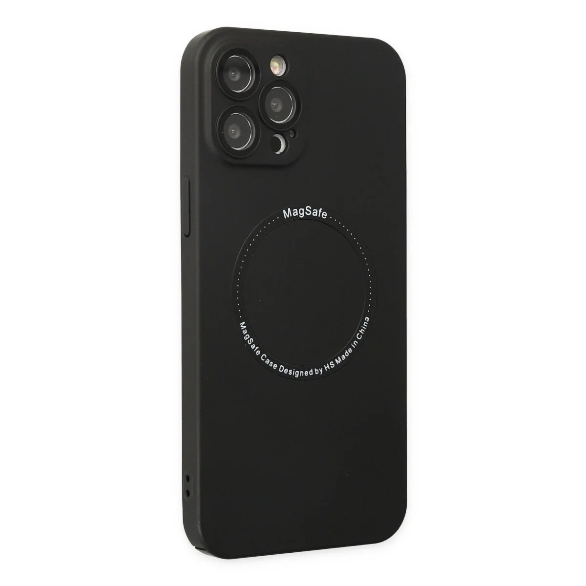 Apple İphone 12 Pro Kılıf Jack Magneticsafe Lens Silikon - Siyah görsel 2