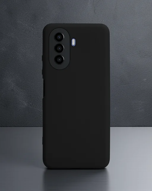 Huawei Nova Y70 Kılıf First Silikon - Siyah