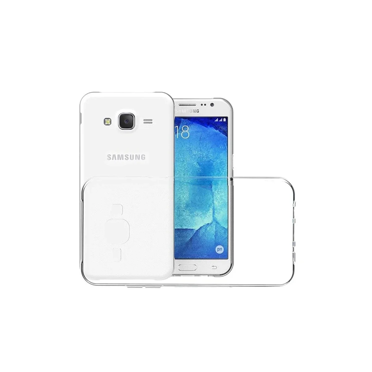 Samsung Galaxy J7 Kılıf Lüx Şeffaf Silikon görsel 2