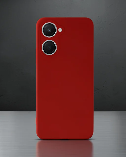 Vivo Y18 Kılıf First Silikon - Kırmızı