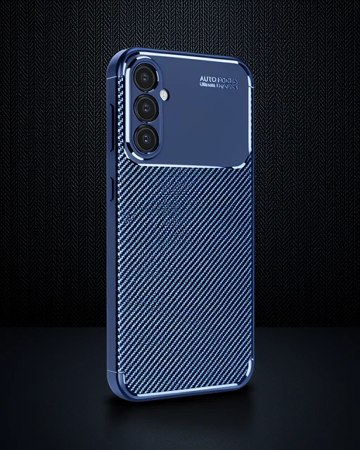 Samsung Galaxy A16 5g Kılıf Auto Focus Karbon Kapak - Lacivert