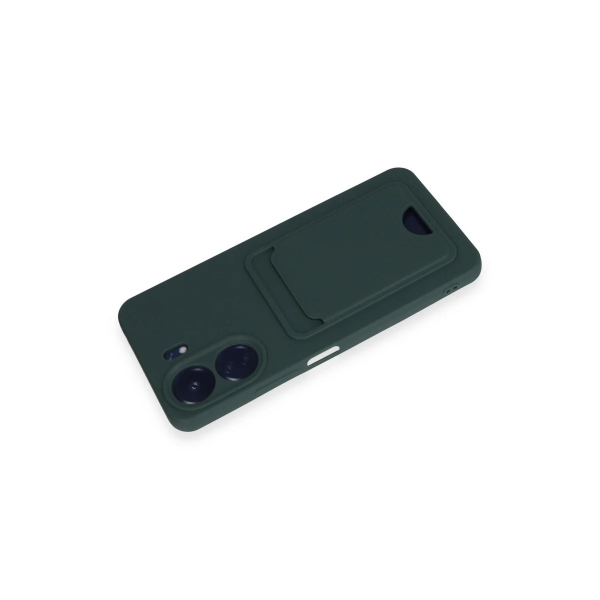 Xiaomi Redmi 13c Kılıf Kelvin Kartvizitli Silikon - Koyu Yeşil görsel 3
