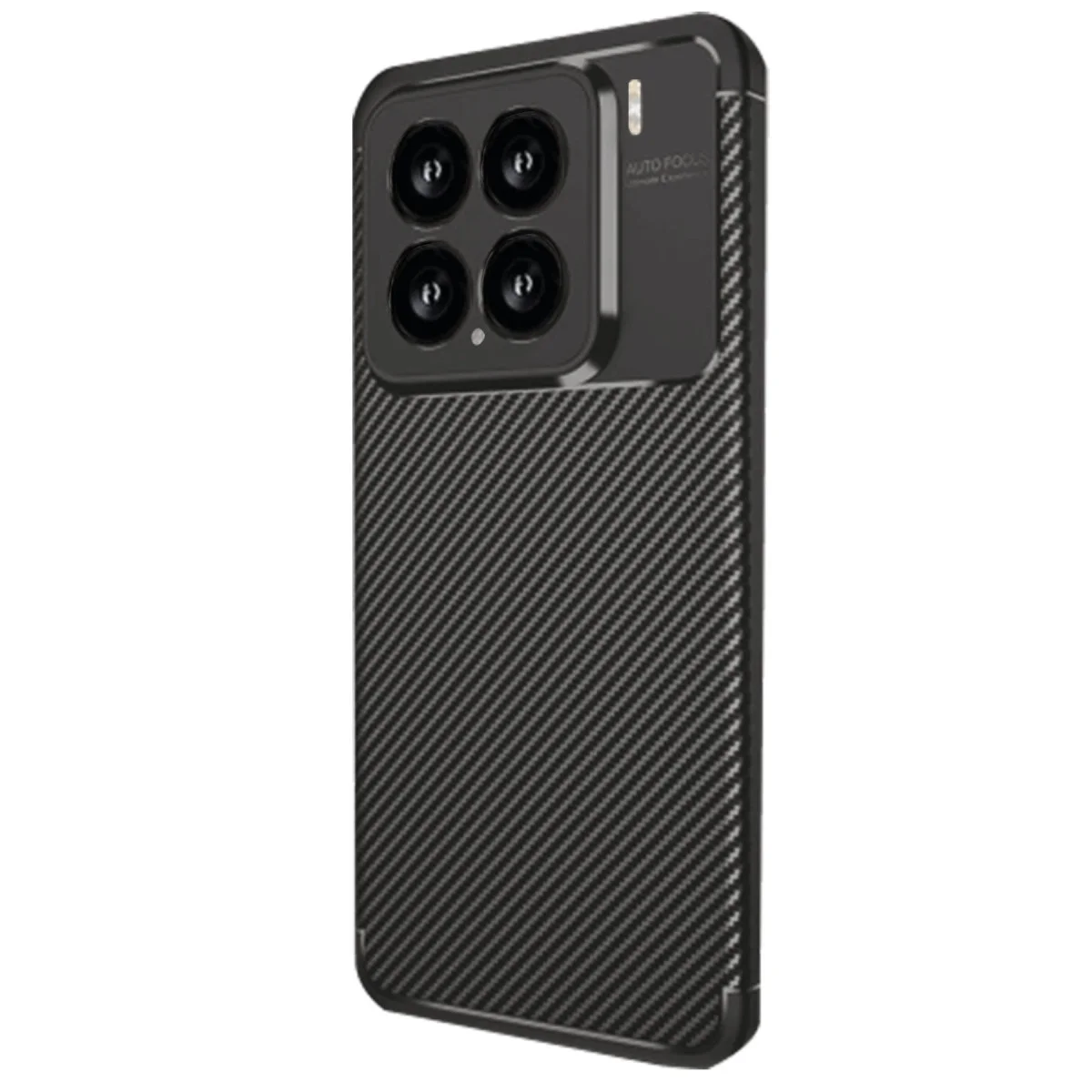 Xiao 15 Kılıf Auto Focus Karbon Kapak - Siyah