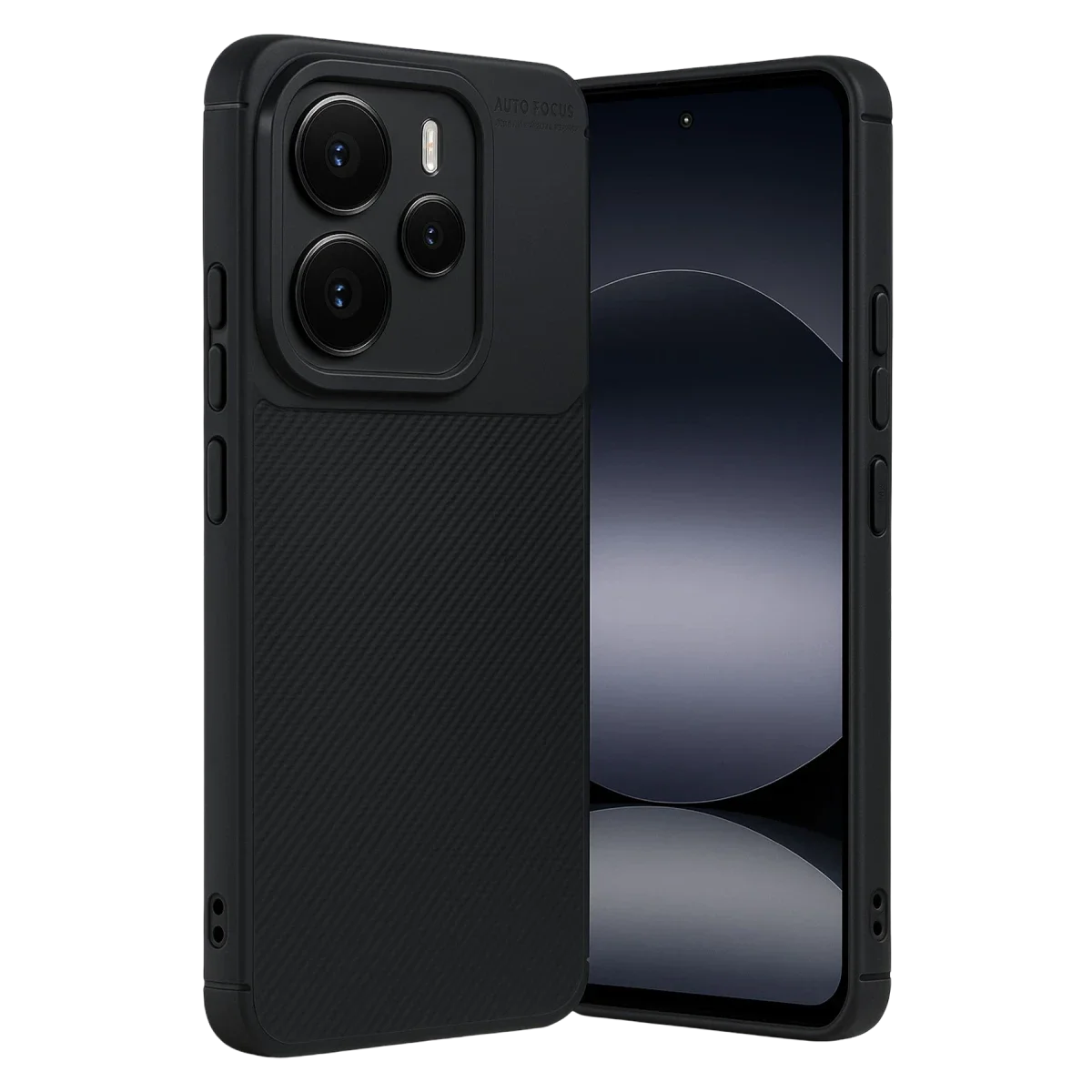 Xiaomi Note 14 5G Auto Focus Karbon Kapak - Siyah