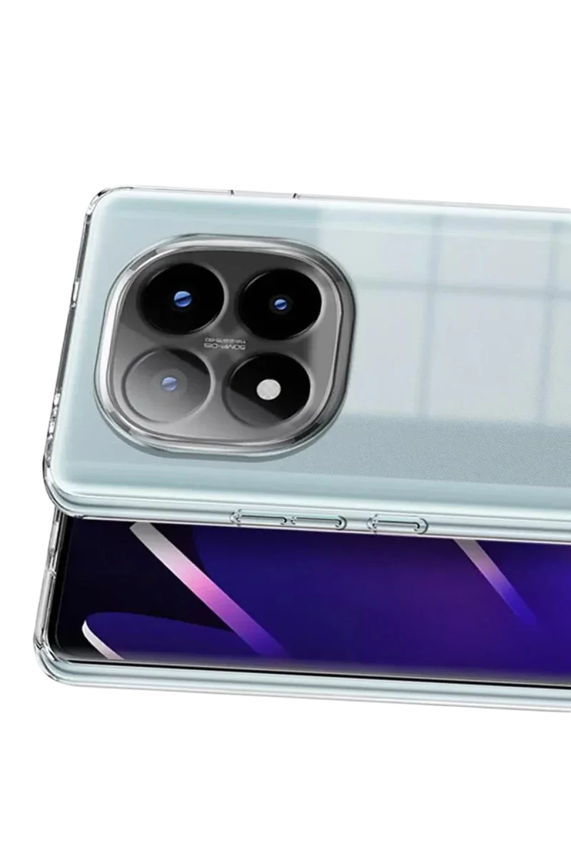 Xiao Red Note 15 Pro Plus 5G Lüx Şeffaf Silikon - Şeffaf görsel 3