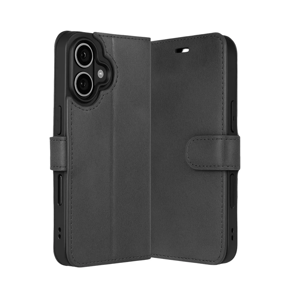 Apple iPhone 17 Trend S Plus Kapaklı Kılıf - Siyah