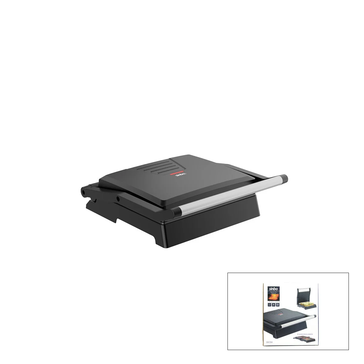 Elektrikli Tost Makinesi 4 Dilim 180° Açılır Üst Gövde = Izgara Kullanım 1000W SSM-2594