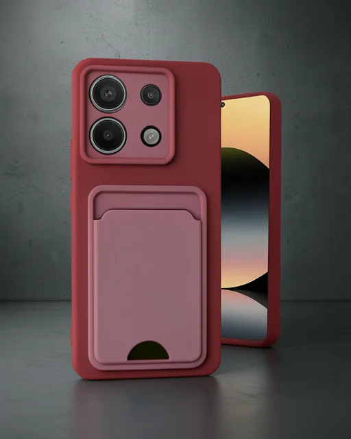 Xiaomi Redmi Note 13 Pro 5g Kılıf Kelvin Kartvizitli Silikon - Lila