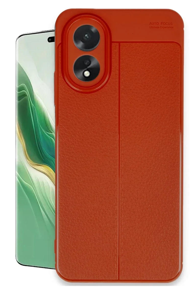 Oppo A38 Kılıf Auto Focus Kapak - Kırmızı