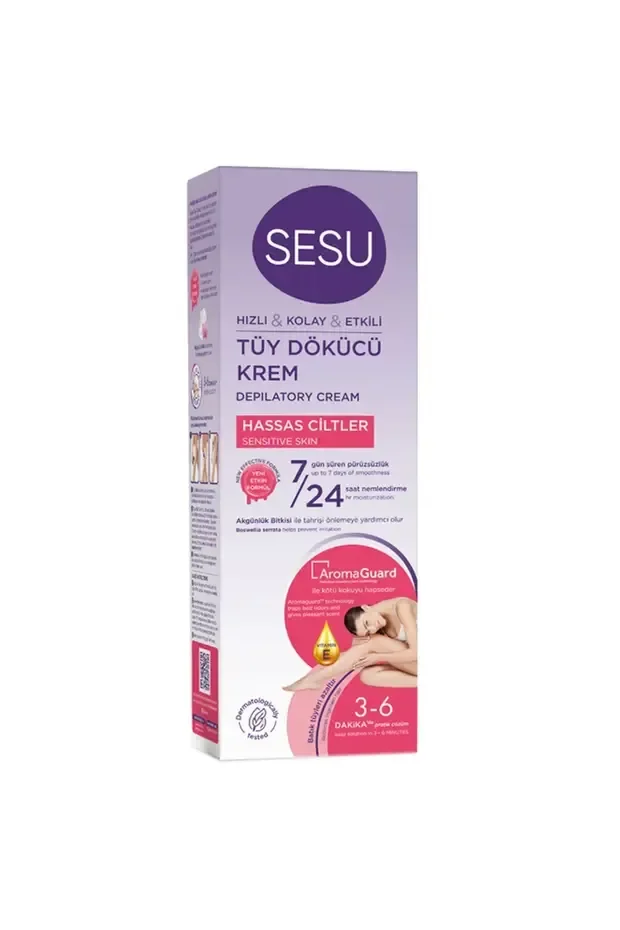 Hassas Ciltler İçin Tüy Dökücü Krem 100 ml - HASSAS CİLTLER İÇİN 100ML