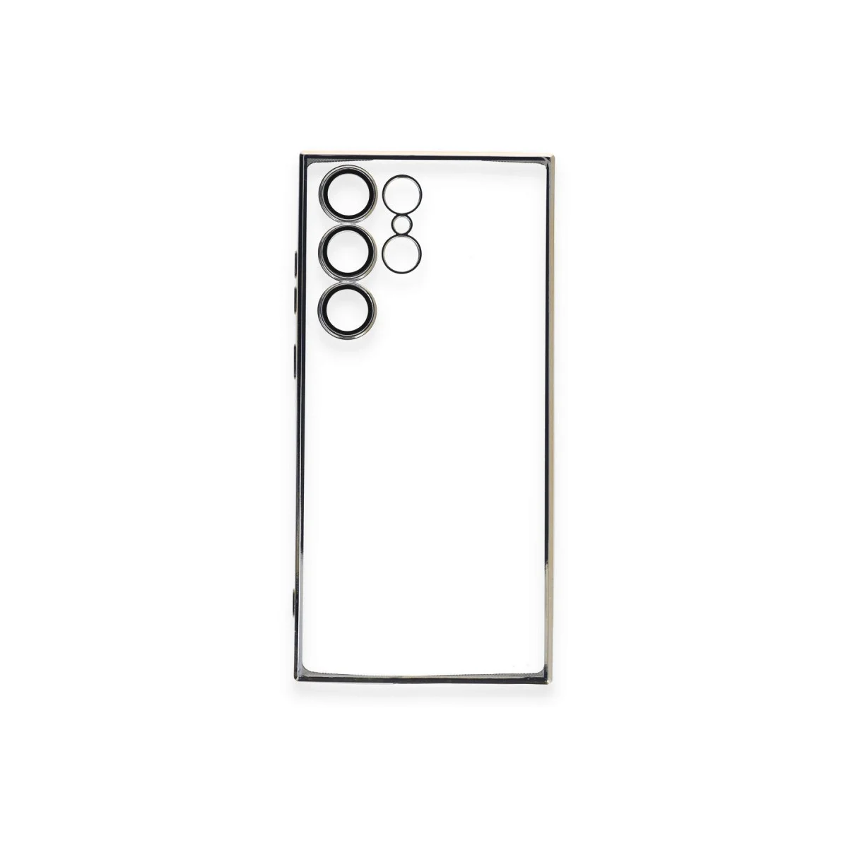 Samsung Galaxy S23 Ultra Kılıf Razer Lensli Silikon - Gold görsel 3