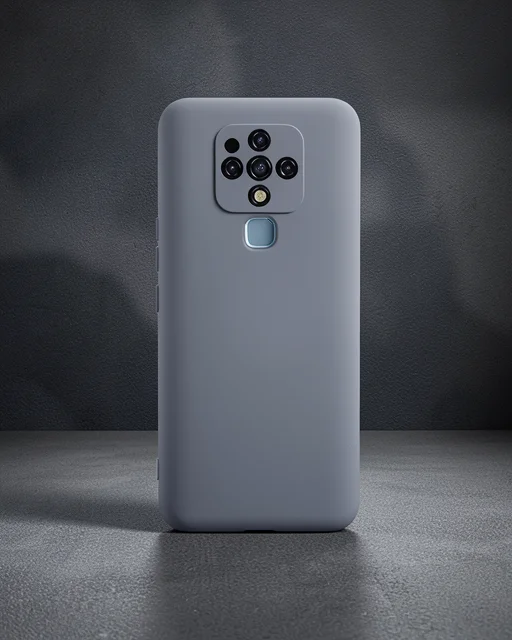 Tecno Camon 16 Kılıf Nano İçi Kadife Silikon - Gri