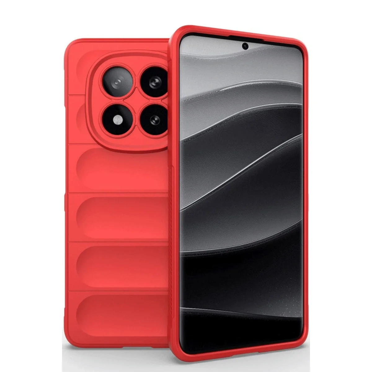 Xiao Red Note 14 Pro 5g Kılıf Optimum Silikon - Kırmızı