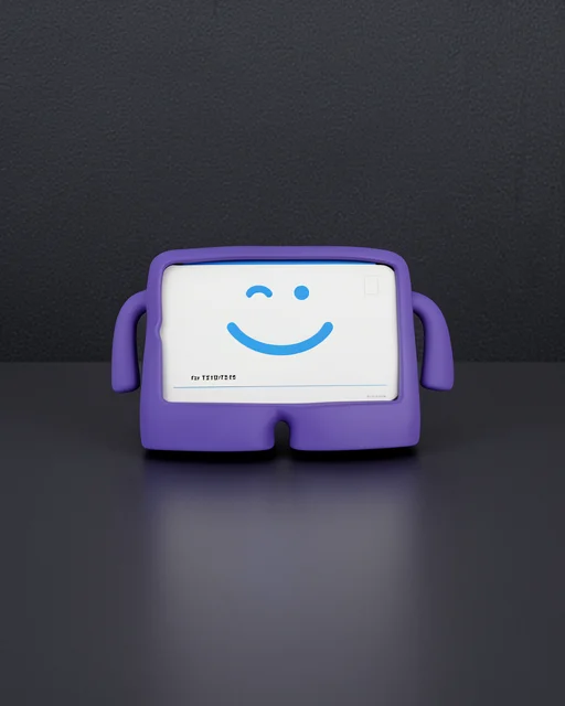 Apple İpad 2022 10.9 (10.nesil) Kılıf Karakter Tablet Silikon - Mor