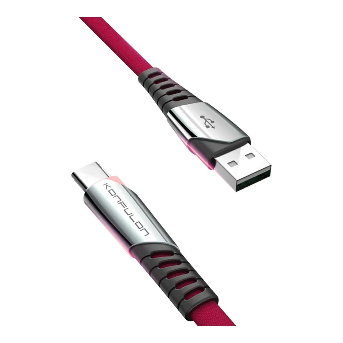 Konfulon DC18 Type-C Kablo 1M 5A - Kırmızı
