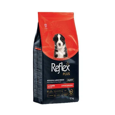 Orta ve Büyük Irk Kuzulu ve Pirinçli Yavru Köpek Maması 12 Kg